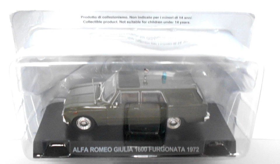 DIE CAST - ALFA ROMEO GIULIA 1600 FURGONATA 1972 - SCALA 1/43 CARABINI (SC.2-D)  - Immagine 1 di 1