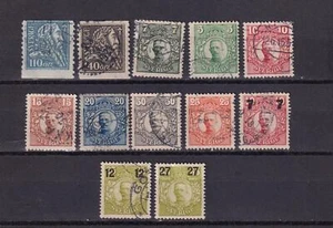 SA14b Sweden 1910's - 1920's Royalty used stamps - Picture 1 of 1