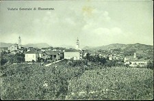 cartolina Masserano veduta generale f. piccolo viaggiata 1912