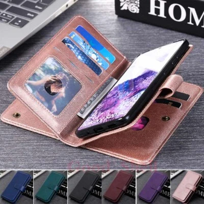 For Samsung S21 Ultra S20 S10 S9 Note10 Wallet Card Slot Flip Leather Case Cover - Image 1 of 4