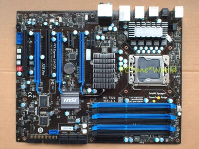 MSI X58 PRO X58 PRO-E Motherboard MS-7522 LGA1366 DDR3 Intel X58 100% working - Image 1 of 4