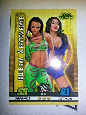 Topps Slam Attax 2017 - 10th Edition - Billie Kay & Peyton Royce - Tag Team 322 - Image 1 of 2
