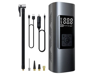 Mini Compressore ad Aria Auto Portatile Gonfiatore Ricaricabile Display LED Auto - Foto 1 di 4