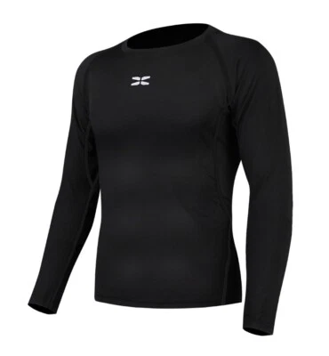 MMA/BJJ Rashguard Under Base layer Armour Quick Dry Compression Top Black - Image 1 of 4