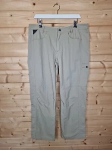 Patagonia Pantaloni da Passeggio Donna Beige UK14 Outdoor Escursionismo Elasticizzati Beige Y2K - Foto 1 di 18