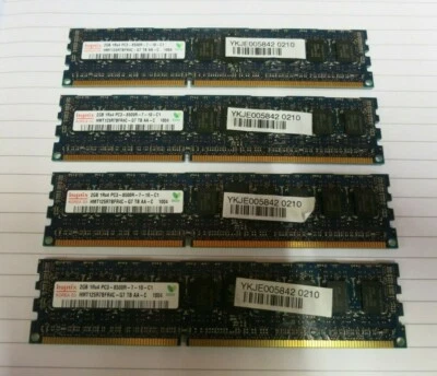 Hynix HMT125R7BFR4C-G7 8GB (4x2GB) 1Rx4 PC3-8500 DDR3 ECC 240P CL7 Server Memory - Image 1 of 4