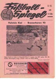 Cuaderno de programa de fútbol 62/63 Oberliga Holstein Kiel - Bremerhaven 93 + entrada - Imagen 1 de 1