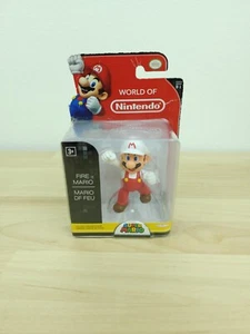 World of Nintendo Fire Mario Figure 2.5 inches New Sealed - Picture 1 of 6