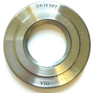 Medidor de anillo roscado 3/4-14 NPT BASIC L1 - EE. UU. - MEDIDOR VERMONT #441108510 - NUEVO - Imagen 1 de 7