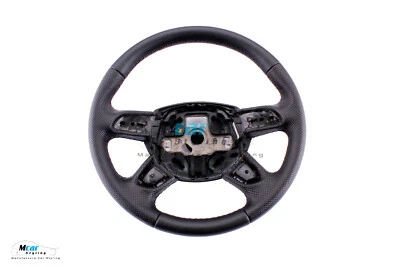 Lenkrad beziehen mit Leder für Audi A4 B8 8K ab 2012-2016 NEU LEDER - Bild 1 von 4