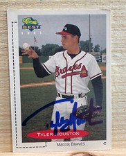 1991 Classic Best #267 Tyler Houston Macon Braves Signed Card Atlanta