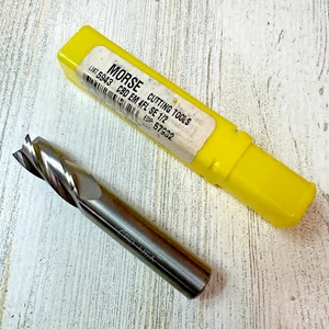 57932 Morse - 1/2" Solid Carbide End Mill 4 Flute Made In USA MCT 5943 H11 - Picture 1 of 9