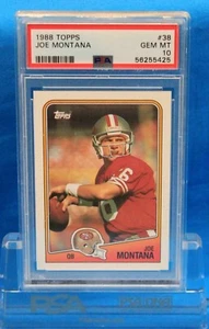 1988 TOPPS # 38 Joe Montana PSA 10 GEM MT # 56255425  SAN FRANCISCO 49ers !!! - Picture 1 of 2