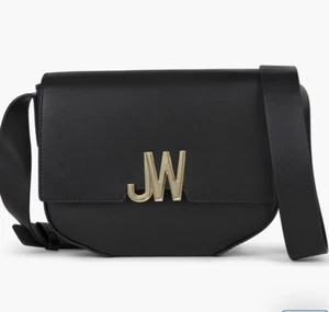 NEW Jason Wu BLACK LEATHER Shoulder Bag CROSSBODY Jules HANDBAG Saddle Camera JW - Picture 1 of 4