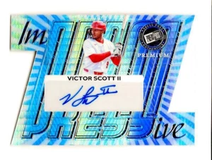2024 Press Pass Premium Victor Sctt 11 ImPRESSive auto #I-VS1 Sn 5/15 - Picture 1 of 2