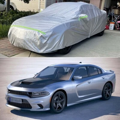 Car Cover Scratch Sun UV Rain Dust Outdoor Resistant For Dodge Charger Scat Pack - Изображение 1 из 4