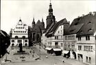 Ak Lutherstadt Eisleben, Markt mit Rathaus und St. Andreaskirche - 3437543