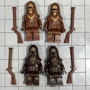 LEGO Star Wars Minifigure Wookiee Warrior Wookiee Gunship Lot Of 4 E5 51 - Picture 1 of 2