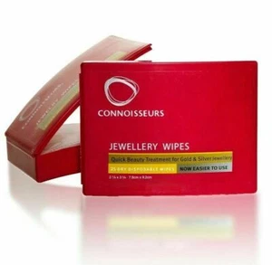 Jewellery Cleaning Wipes Cloths Gold Silver Diamond Stones Watches Connoisseurs - Picture 1 of 4