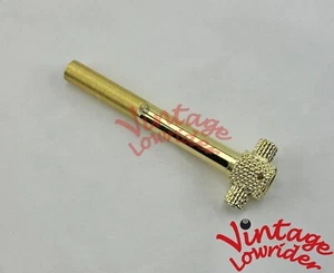 8-1/2 " LONG TWISTED VINTAGE LOWRIDER GOLD STEERING TUBE 22.2MM FOR 26" BIKES. - Picture 1 of 2
