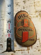 1984-85 IHSAA OFFICIAL INDIANA HIGHSCHOOL SPORTS REF BADGE PATCH RARE
