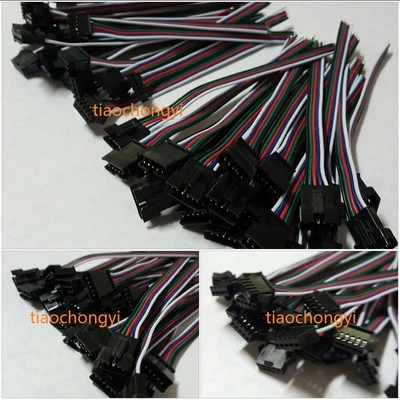 5 PIN RGBW  Connector Wire Cable For 3528 5050 SMD LED Strip Male and Female  - Image 1 of 4