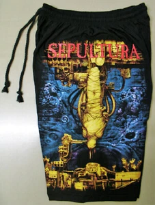 Sepultura Chaos AD Cotton Shorts Sweatpants Free Size New! Heavy Metal Band - Picture 1 of 1
