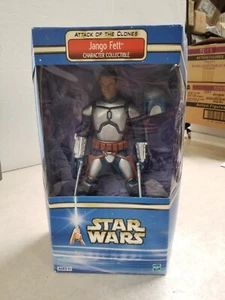 2002 Hasbro Star Wars Attack Of The Clones 12” Jango Fett Exclusive - Picture 1 of 4