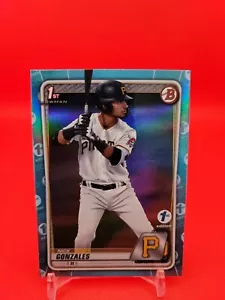 Bowman Draft 2020 primera edición #BD-81 Nick Gonzales lámina azul cielo - Imagen 1 de 2