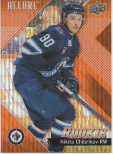 24-25 2024-25 Allure Nikita Chibrikov ROOKIE NARANJA REBANADA #142-Jets - Imagen 1 de 1