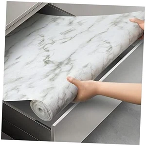 Regal und Schubladeneinsatz für Küchenschrank, 12 Zoll x 12 Zoll Breite x 120 Zoll Länge weißer Marmor - Bild 1 von 7