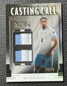 2024-25 Panini Noir Ronald Aruajo Dual Colour Patch Uruguay 9/10 - Picture 1 of 2