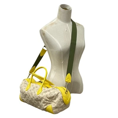 Bolso de Mano Louis Vuitton Monograma Rápido Redondo Jaune Bolso de 2 Vías LV M40709 Rango A Foto 1 de 4