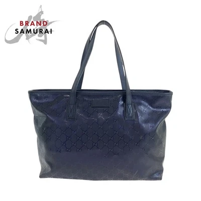 GUCCI 21137 Implore Tote Bag Purple PVC Silver Hardware 44x27x11.5cm New - Image 1 of 4