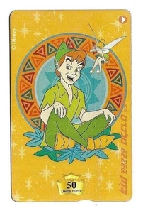 ISRAEL - WALT DE DISNEY DE PETER PAN - USED PHONECARD - Picture 1 of 2