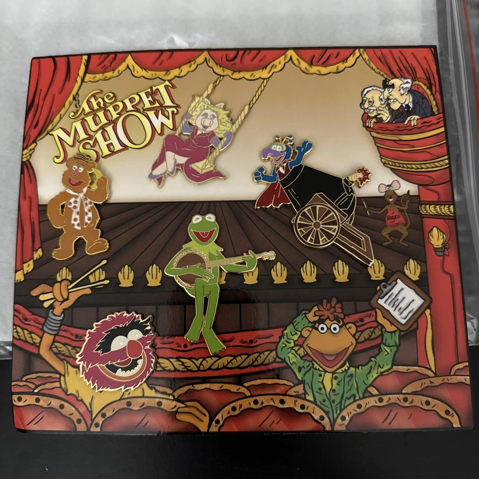Disney The Muppets Muppet Show Kermit Fozzie Bear 5 Pin New Animal Gonzo LE 500 - Image 1 of 2