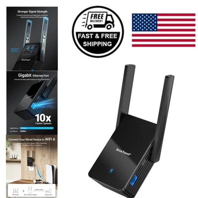 3000Mbps WiFi to Ethernet Adapter with Strong Signal for Gaming and Streaming - Image 1 of 4