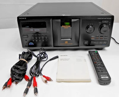 SONY CDP-CX355  300 Compact Disc Player with Remote and Manual - Working Good - Photo 1/4