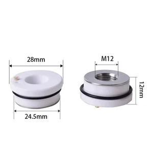Ceramic Body Ring D28 Nozzle Holder For TOLERTEK Laser Cut Machine Head Parts - Picture 1 of 7