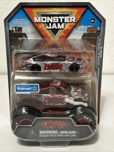 Neu 2023 Monster Jam Serie 4 Zombie und Rennwagen Walmart Exclusive 2 Pack - Bild 1 von 9
