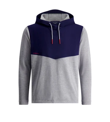 Nueva Sudadera con Capucha Zero Restriction Tyson GRIS JASPEADO/AZUL MARINO W1069 Elige-Talla Foto 1 de 3