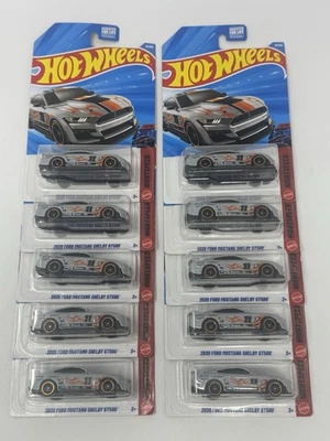 Lot of 10 Hot Wheels Nightspeed Grey 2020 Ford Mustang Shelby GT500 #10 - Image 1 of 4