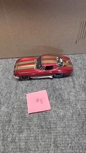 1965 Chevrolet Corvette Maisto ProRodz 1:18 Die Cast - Red/Gold - Picture 1 of 10