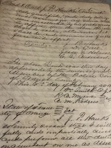 Bond And Oath Of Named Tax Collector Accessor Of Taxes 1866 Reconstruction Era - Picture 1 of 5
