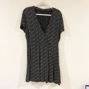 Madewell Buttonwrap Mini Dress in Playground Posies Floral V-Neck size 16 - Picture 1 of 8