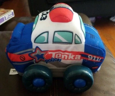 HASBRO FUNRISE TONKA POLICE Car Cop Stuffed Toddler Toy Emergency Vehicle Sounds - Image 1 of 4