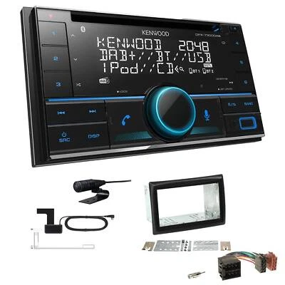 Kenwood DPX-7300DAB Autoradio DAB+ Bluetooth für Renault Megane II 02-08 schwarz - Bild 1 von 4