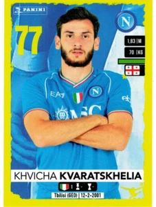 PANINI CALCIATORI 2023-2024 FIGURINA STICKER N. 373 KVARATSKHELIA NAPOLI - Foto 1 di 2