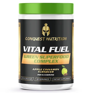 Conquest Vital Fuel Green Superfood Apfel Zimt Umsatz Geschmack - 30 Portionen - Bild 1 von 2