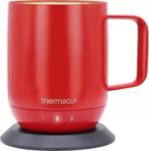 Thermacup Self-Heating Temperature Controlled Coffee Mug - 12 oz (Cherry Red) - Picture 1 of 5